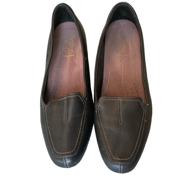 Black Leather Slip On Shoes - Picture 2 of 14